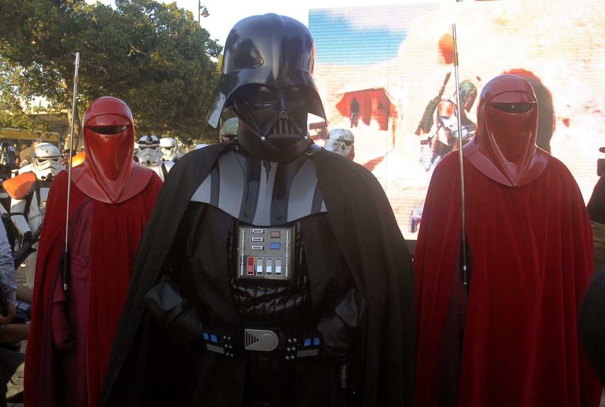 ‘Star Wars’ fans dress as Darth Vader and Imperial guards