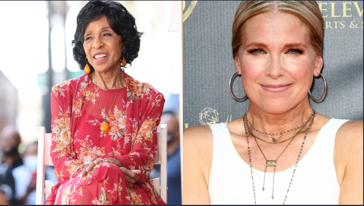 This week's Days of Our Lives comings and goings focuses on Marla Gibbs, L, and Melissa Reeves, pictured here