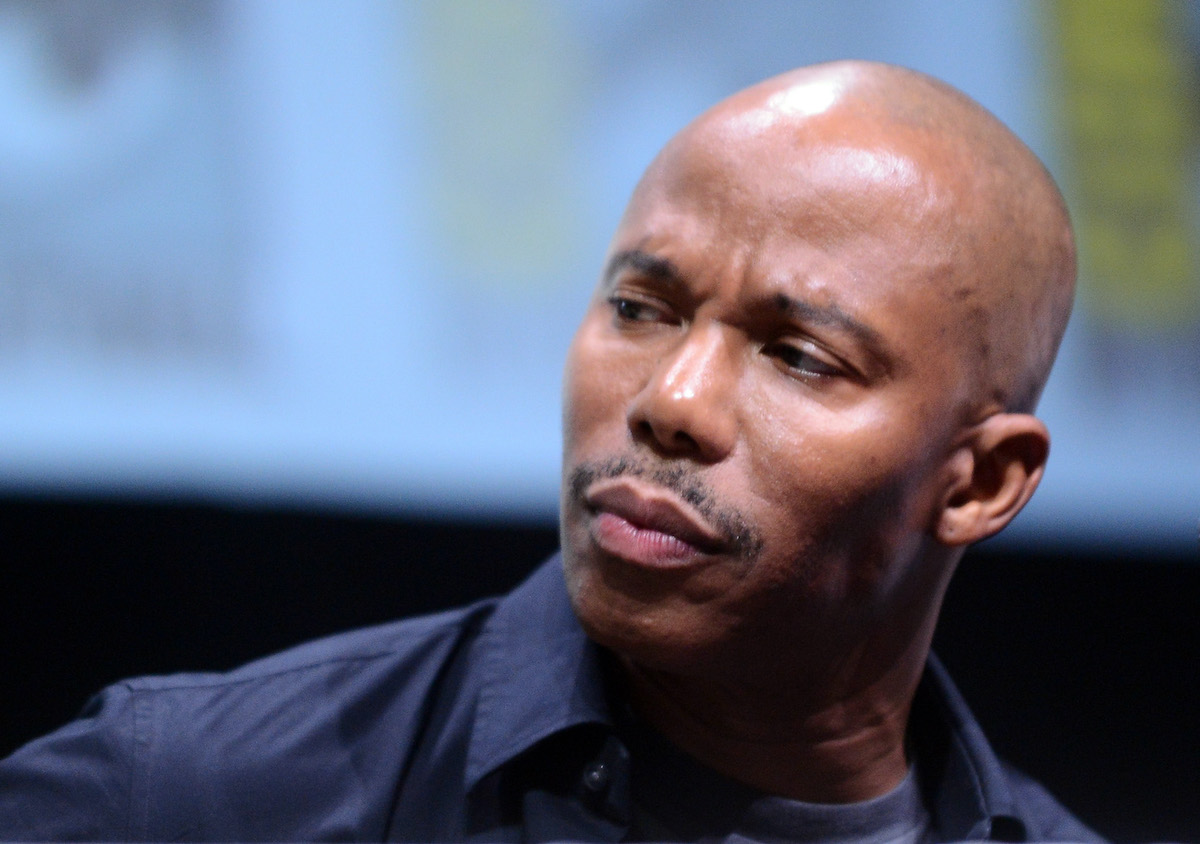 Erik King participating in a panel discussion about the Showtime series 'Dexter,' where he played James Doakes