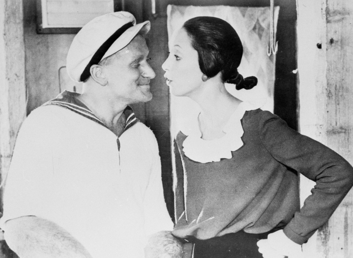 Robin Williams and Shelley Duvall in 'Popeye'