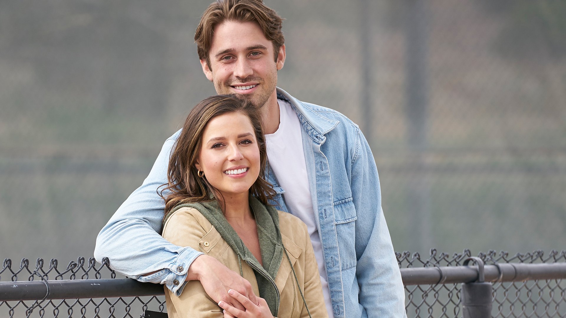 Katie Thurston and Greg Grippo pose together on their Hometown date in ‘The Bachelorette’ Season 17 Week 9