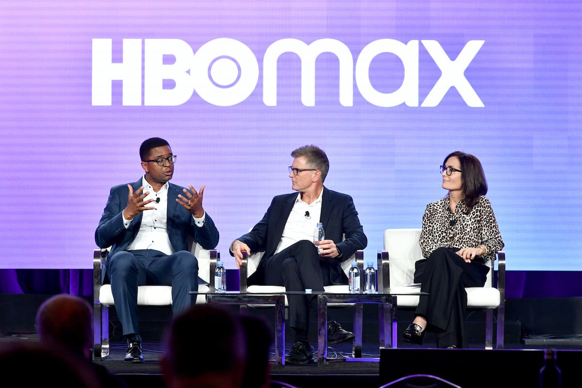 HBO Max executives on stage