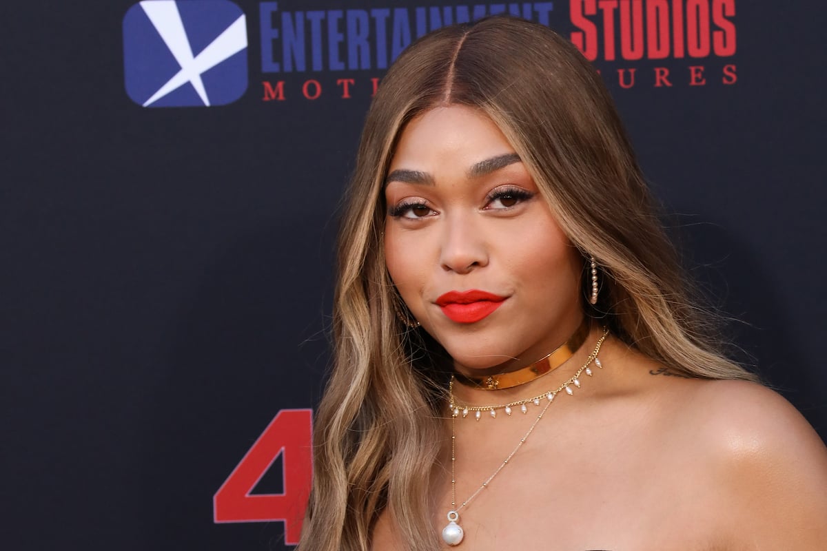 Social Media Personality Jordyn Woods attends the LA premiere of "47 Meters Down Uncaged" the at Regency Village Theatre on August 13, 2019 in Westwood, California.