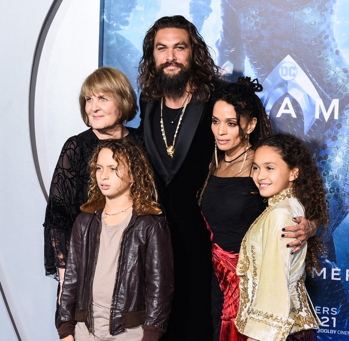Jason Momoa and his family