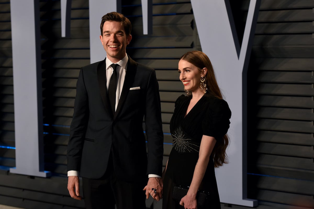 John Mulaney and Anna Marie Tendler at the 2018 Vanity Fair Oscar Party 