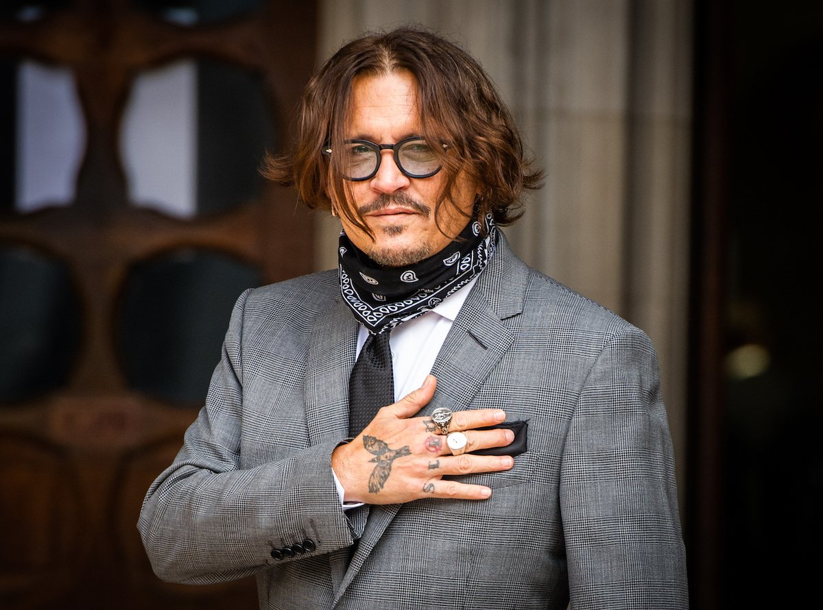 Johnny Depp in suit