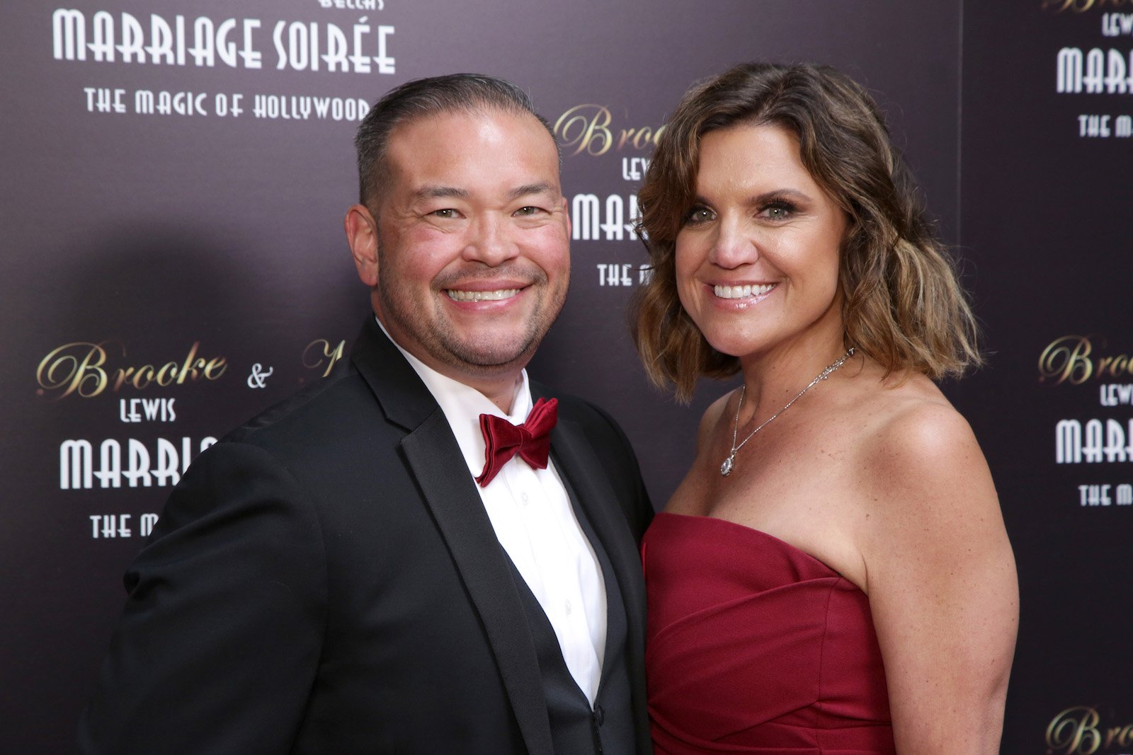 Jon Gosselin, Kate Gosselin's ex-husband from 'Jon & Kate Plus 8,' in a tuxedo with Colleen Conrad at an event