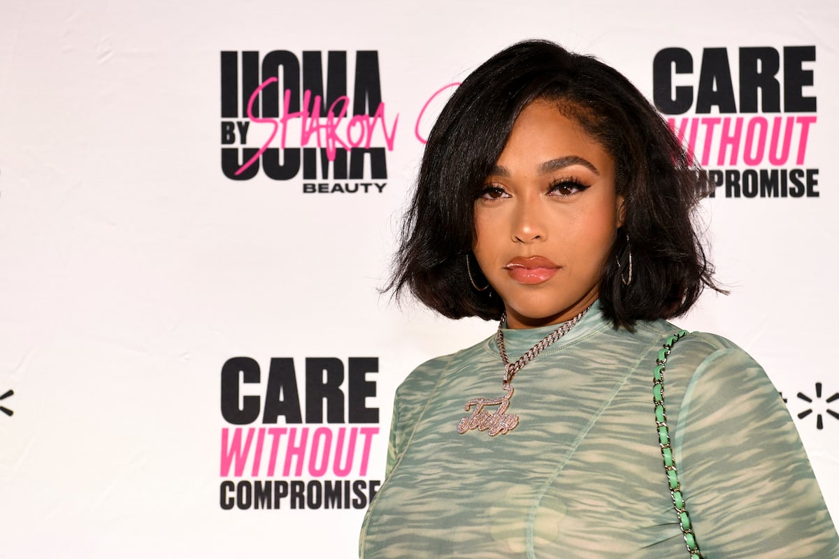 Jordyn Woods attends UOMA Pride Month and Juneteenth Celebration launch event at Hyde Sunset Kitchen + Cocktails on June 18, 2021 in West Hollywood, California.