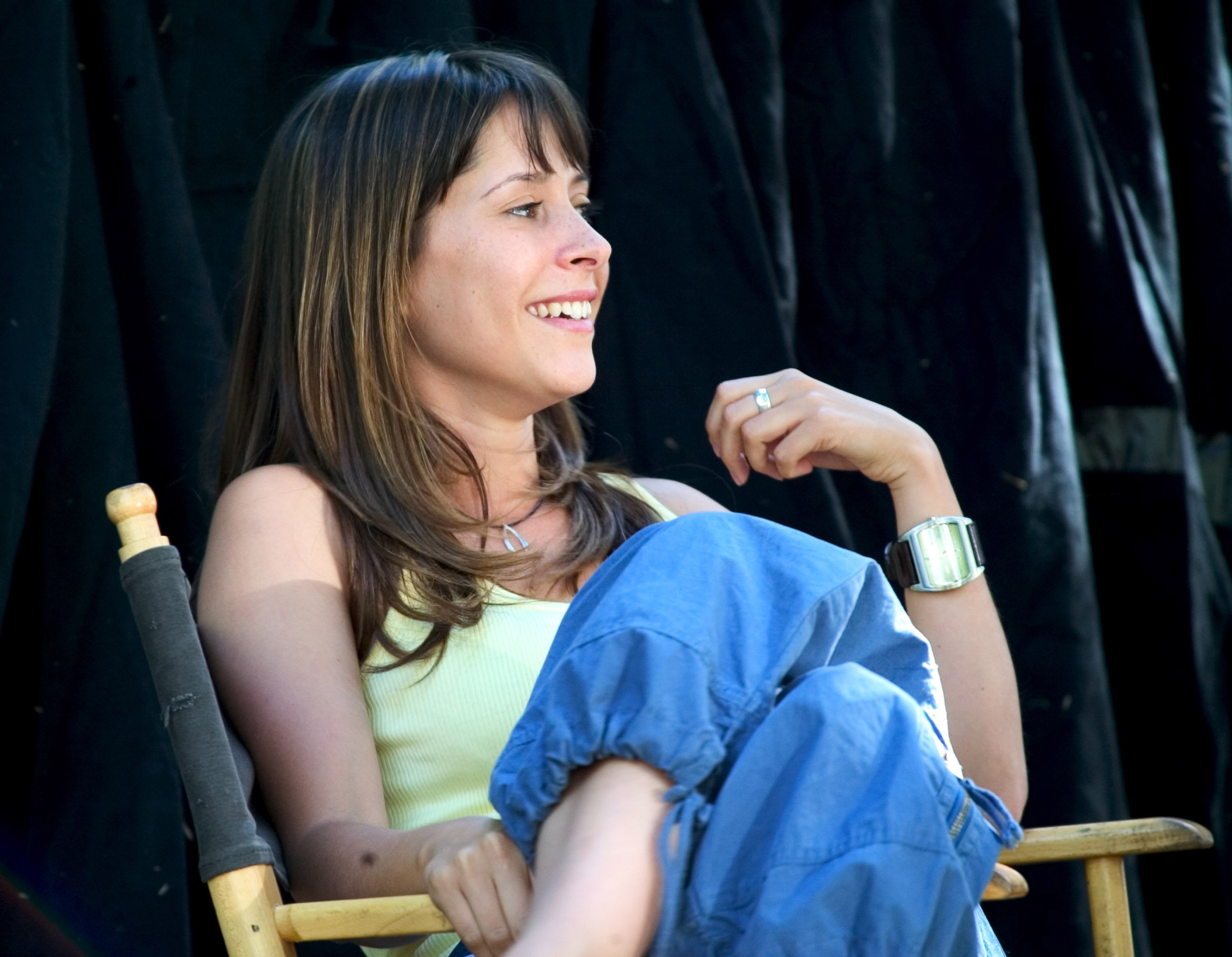 Kimberly McCullough during "Inn Trouble" Filming on Location at Lake Zaca in Los Olivos, CA, United States.