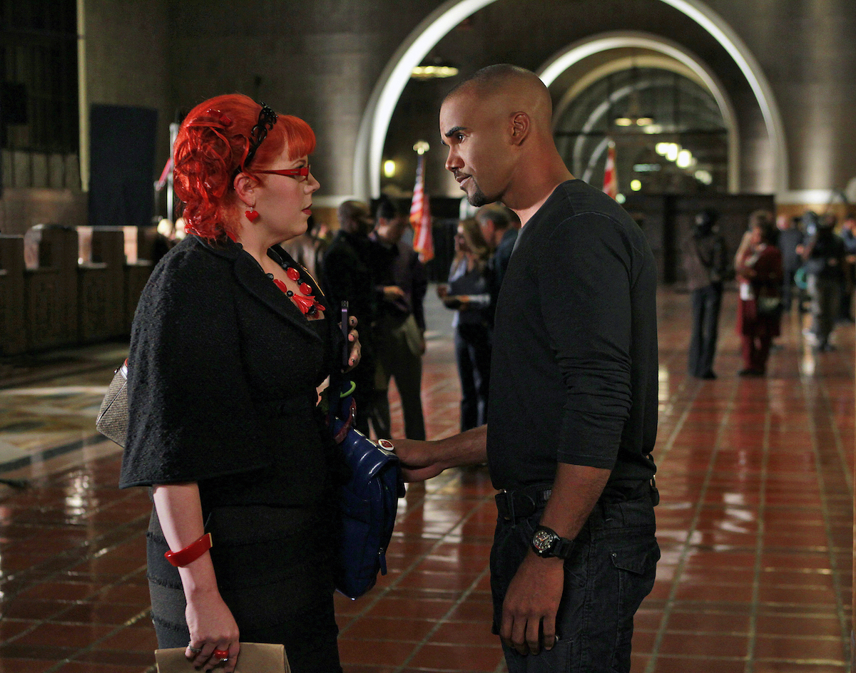 Kirsten Vangsness and Shemar Moore in 'Criminal Minds'