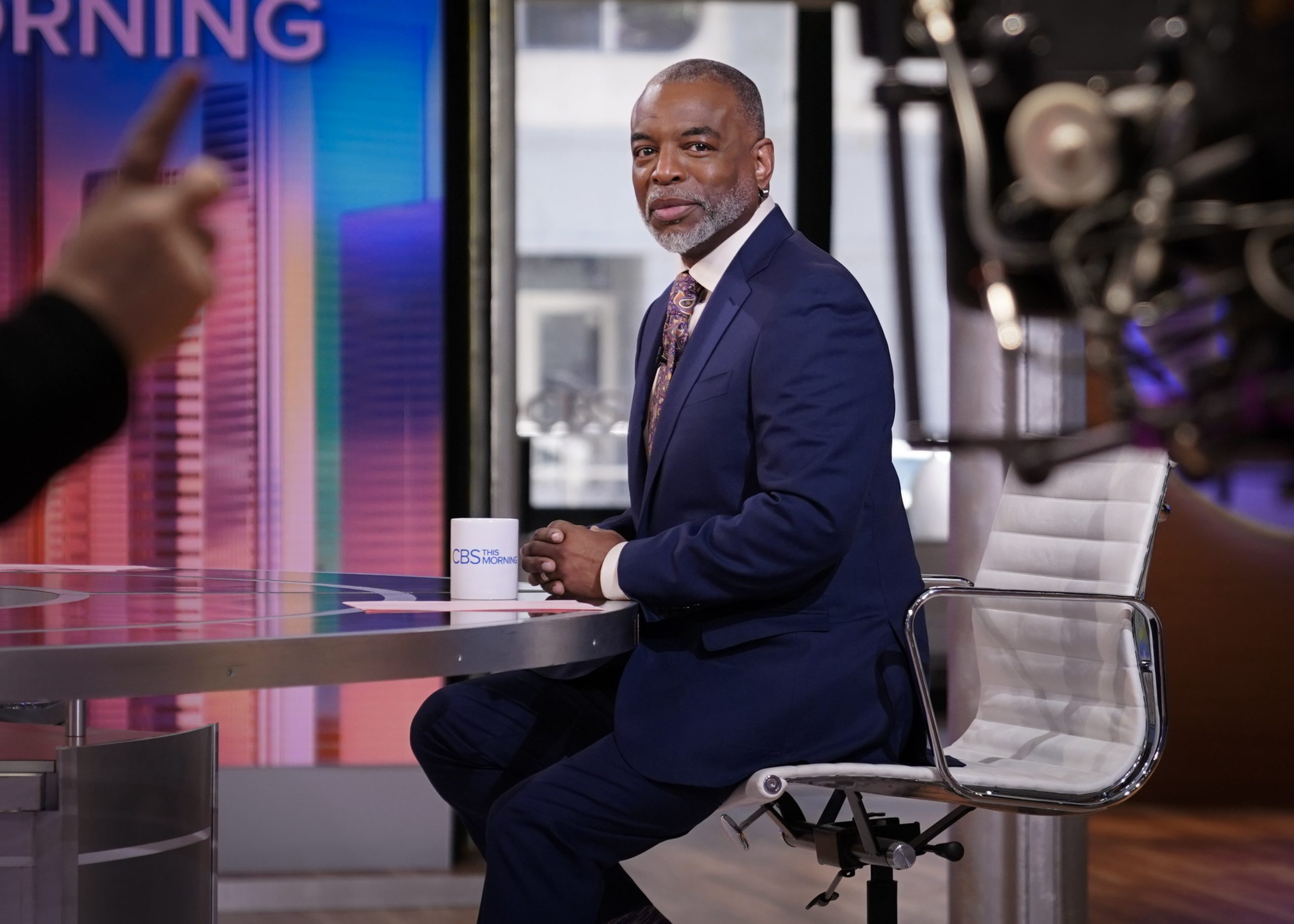 Television personality LeVar Burton on the set of 'CBS This Morning.'
