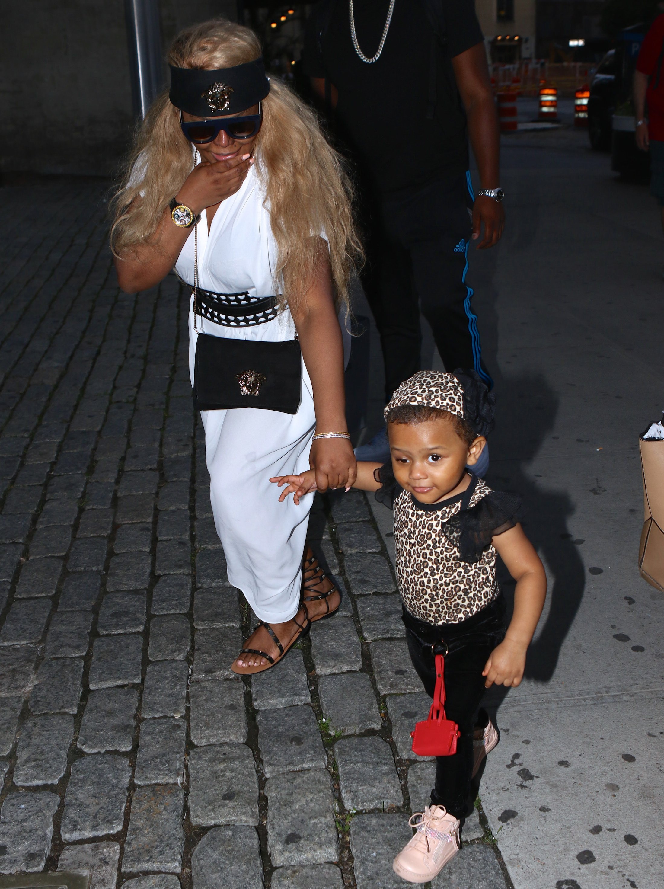 Lil' Kim and daughter Royal Reign are seen on June 16, 2016 in New York City.