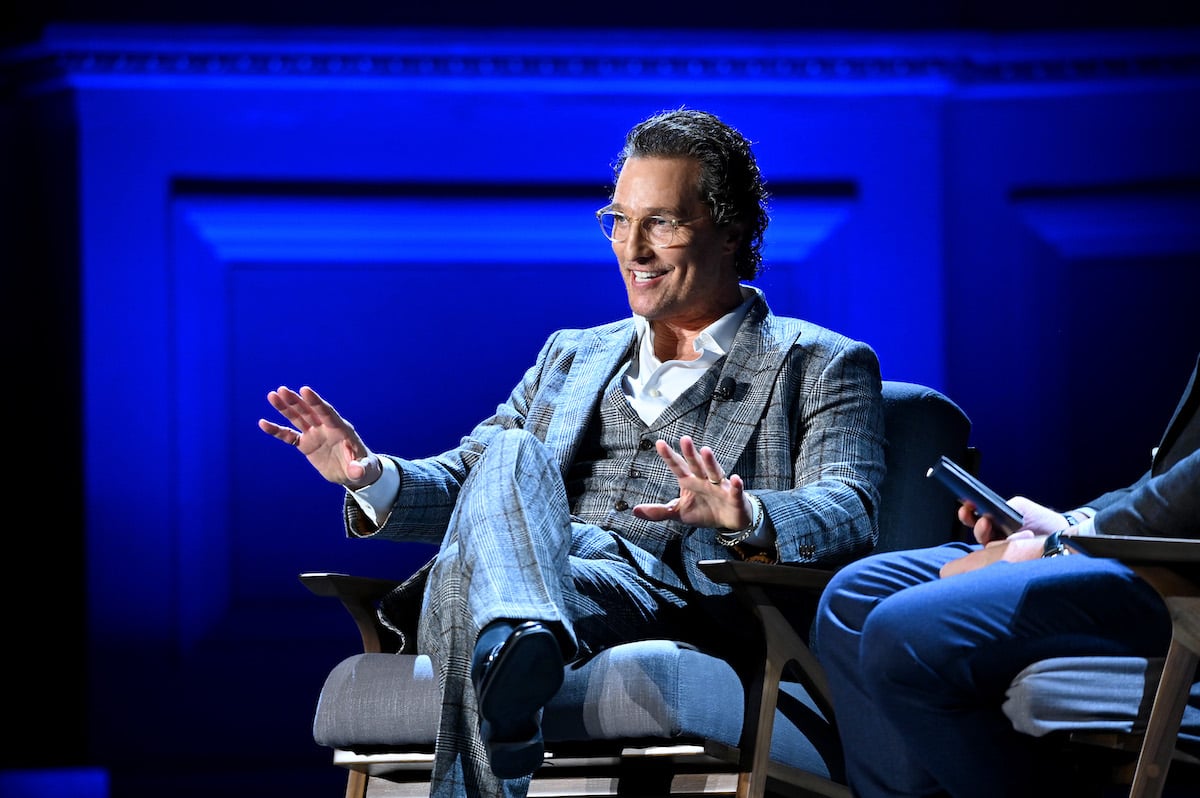 Matthew McConaughey speaks onstage during HISTORYTalks Leadership & Legacy presented by HISTORY at Carnegie Hall on February 29, 2020 in New York City.