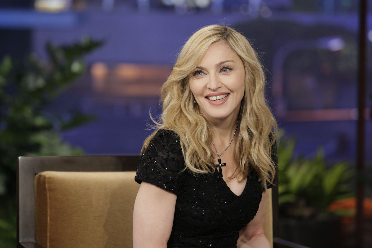 Madonna during an interview on January 30, 2012