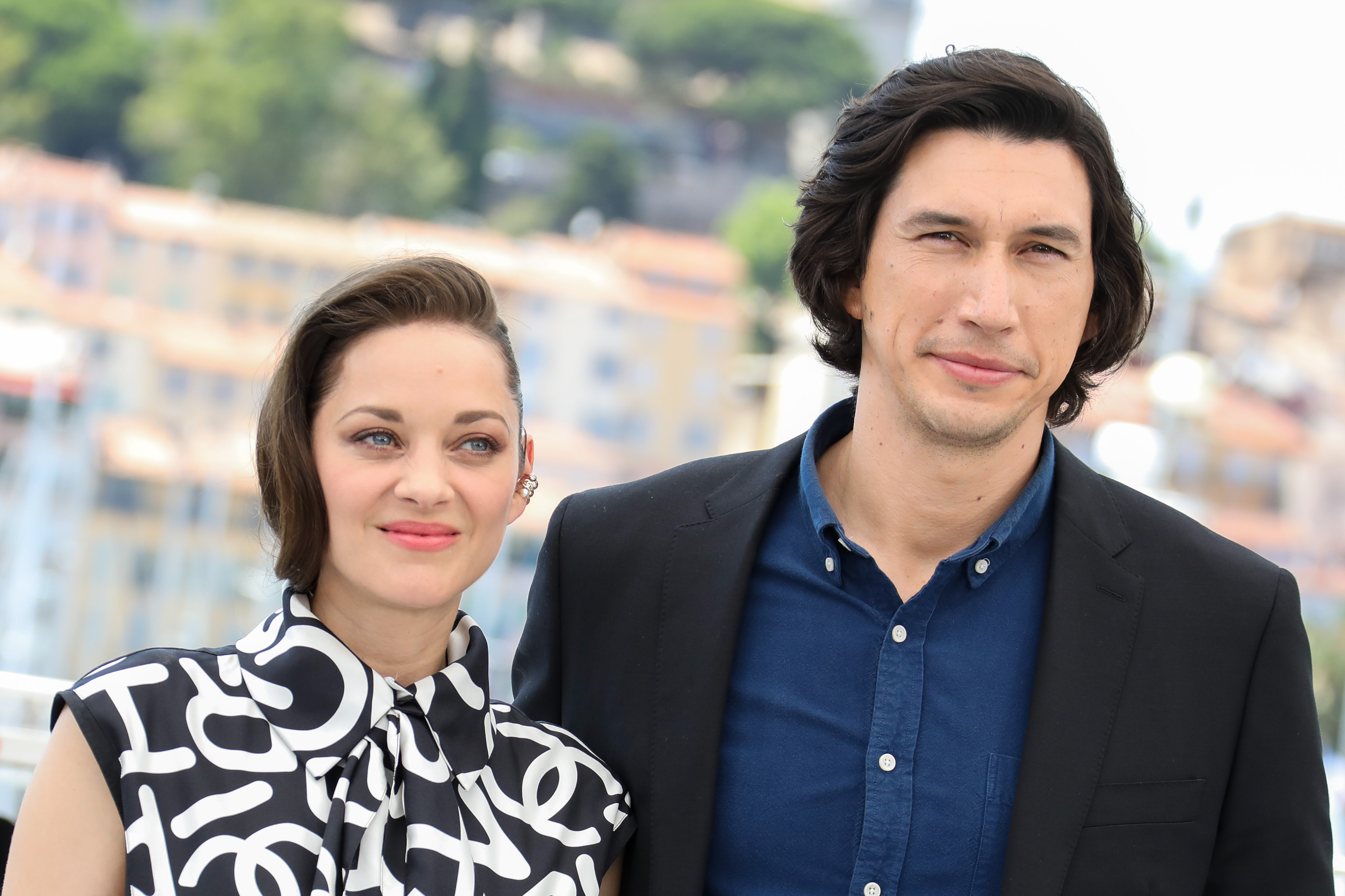 Marion Cotillard and Adam Driver attend the 'Annette' premiere at Cannes 2021