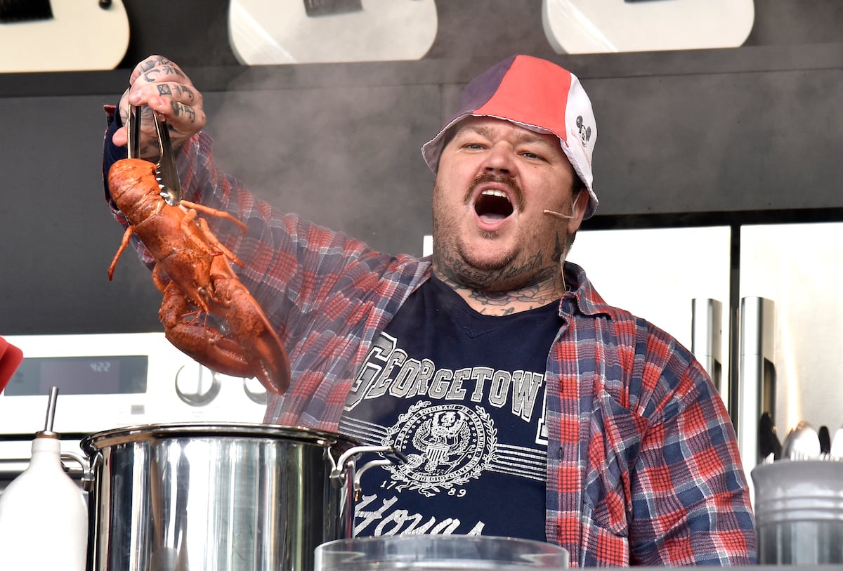 Matty Matheson holding lobster