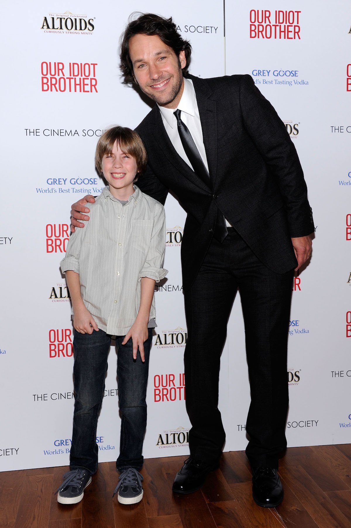 Matthew Mindler and Paul Rudd on a red carpet