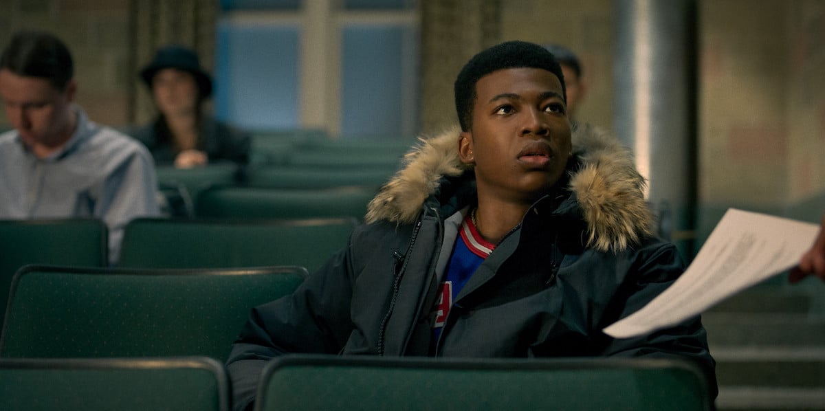 Mekai Curtis as Kanan Stark wearing a winter coat in 'Power Book III: Raising Kanan