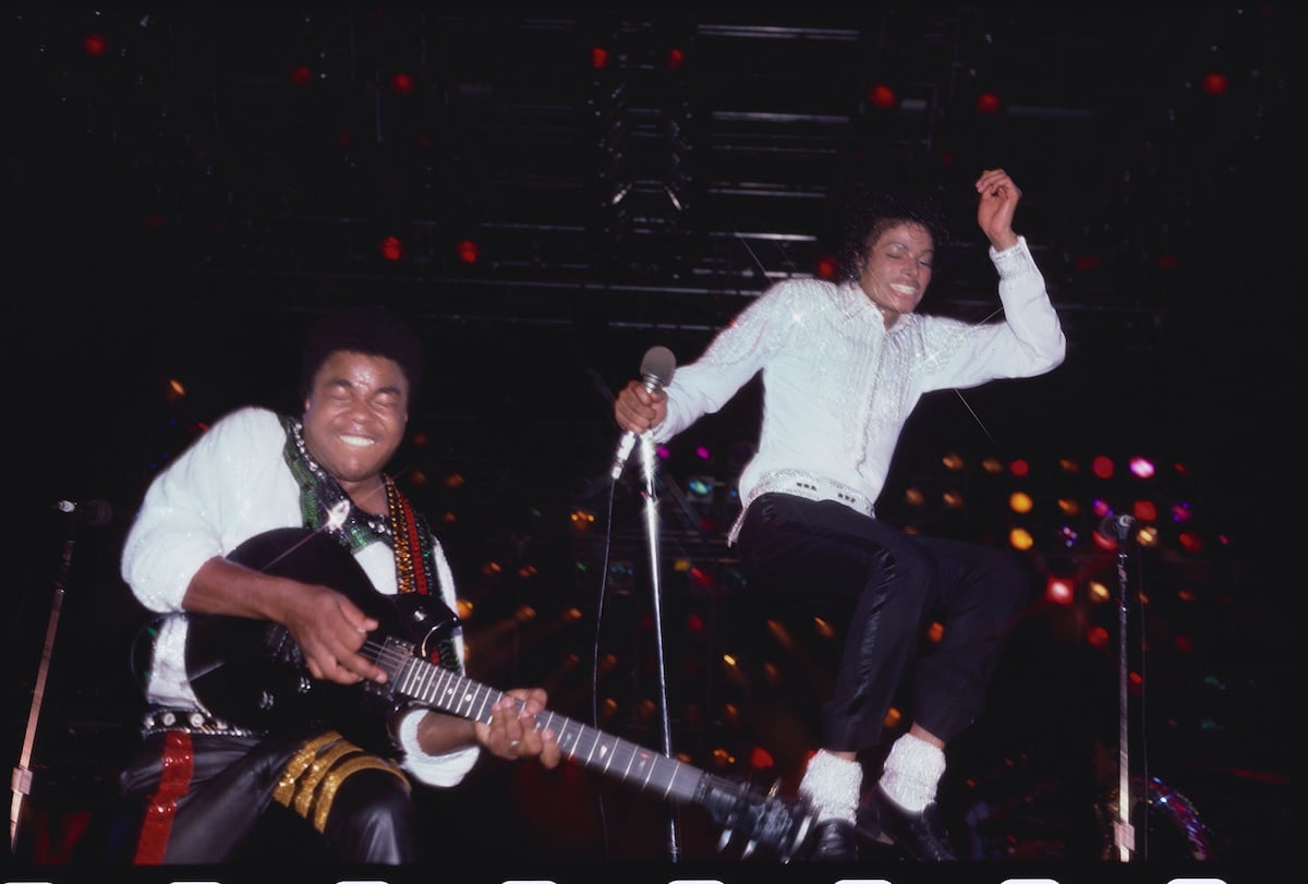 Tito Jackson and Michael Jackson performed during The Jackson Five's 1984 Victory Tour