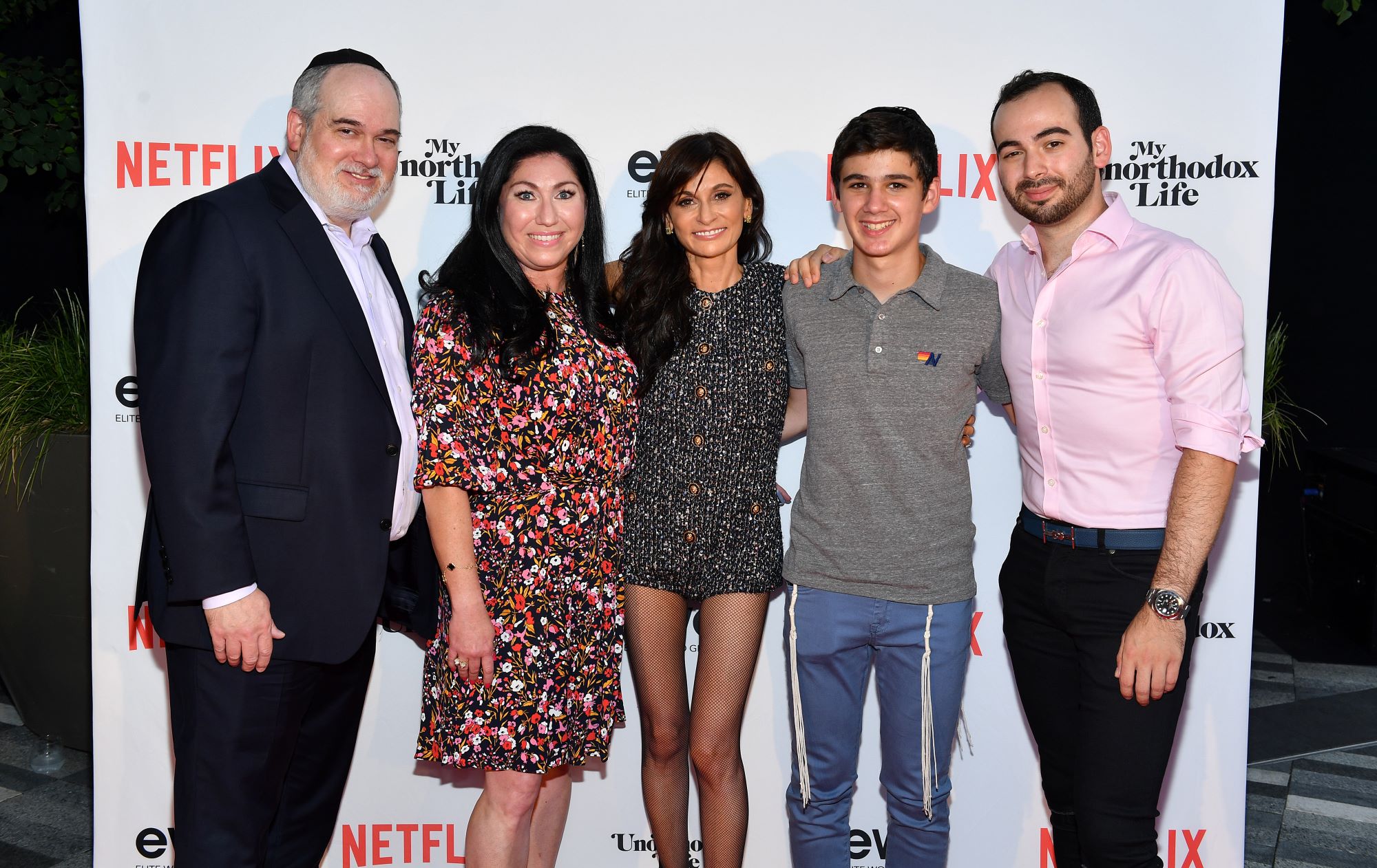 The cast and crew at the 'My Unorthodox Life' premiere at The Public Square and Gardens at Hudson Yards