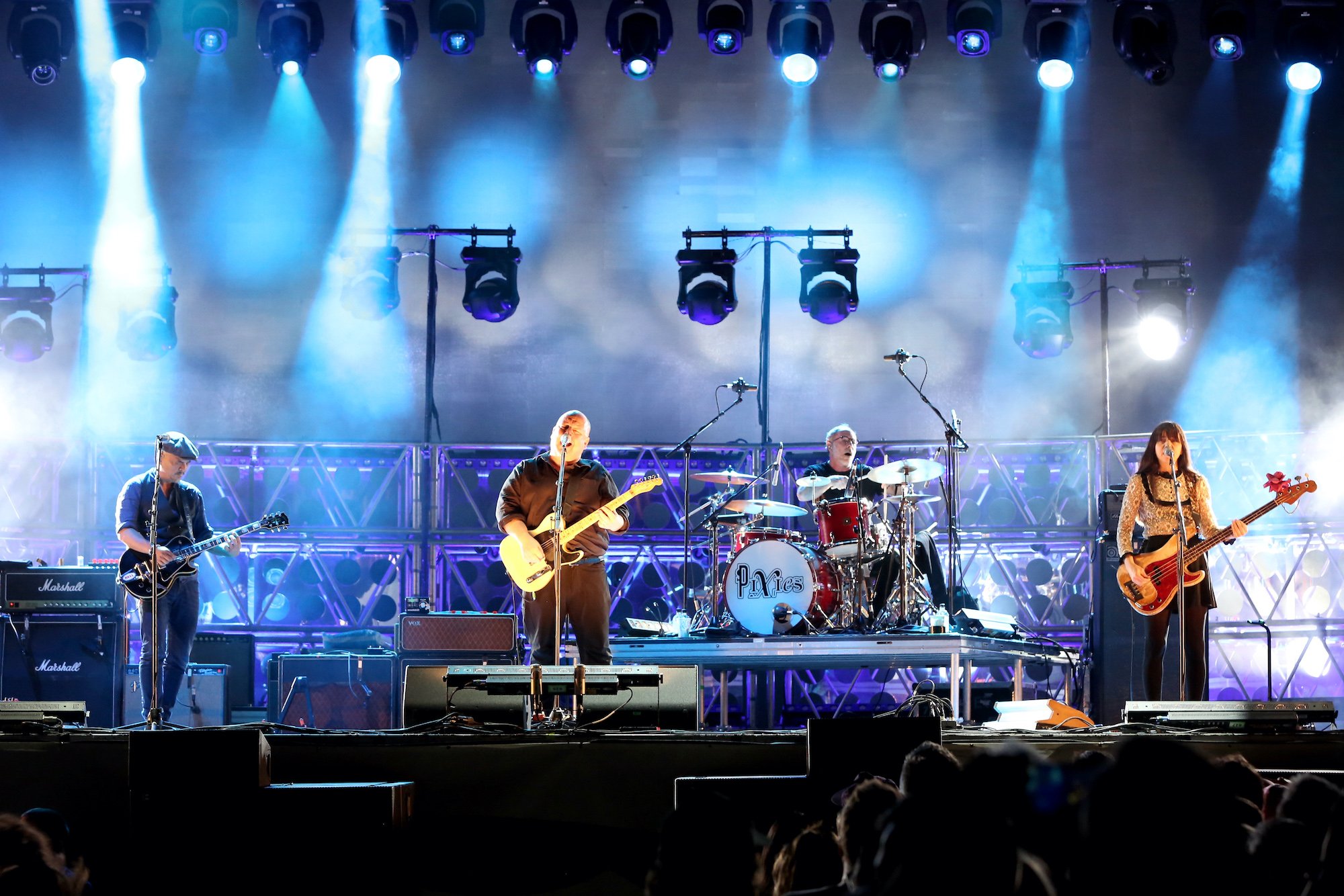 The Pixies performing on stage