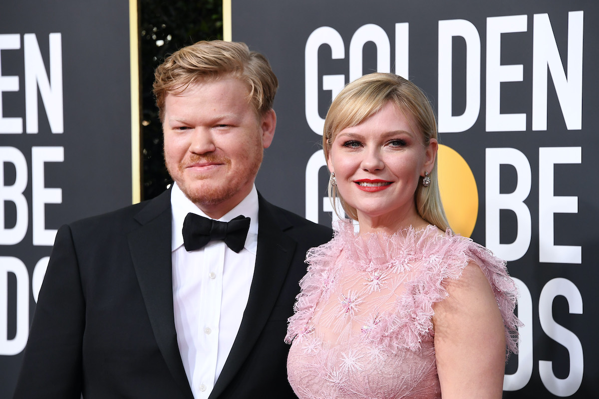 Jesse Plemons and Kirsten Dunst attend the 77th Annual Golden Globe Awards. They star together as husband and wife in 'The Power of the Dog'