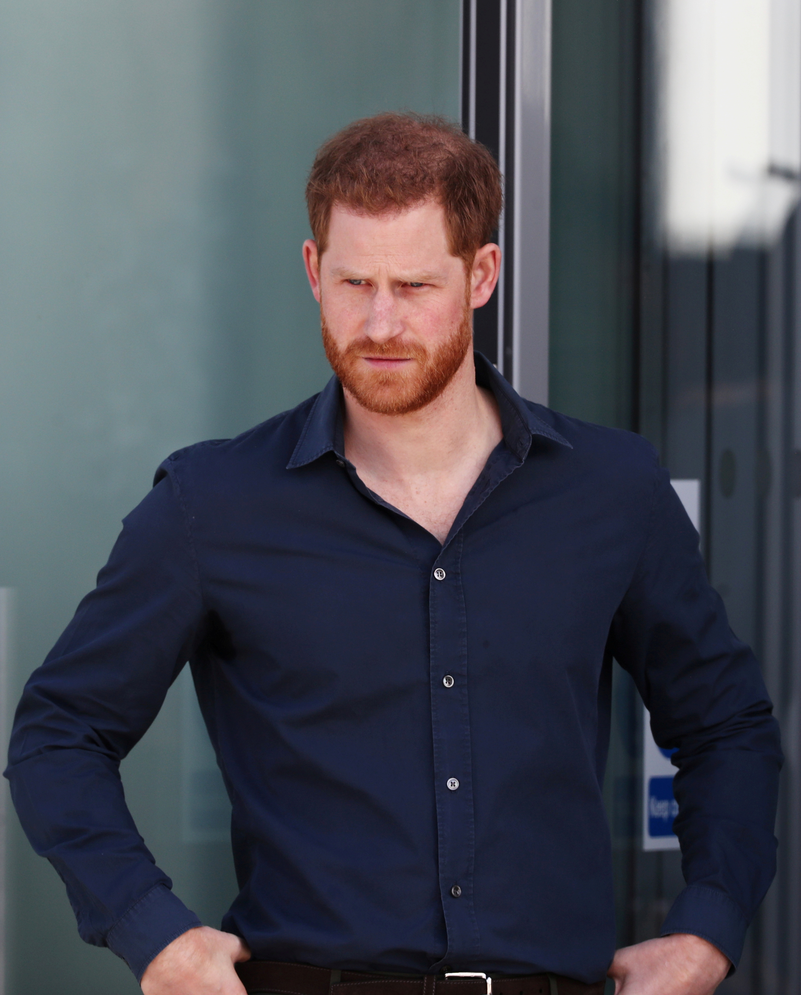 Prince Harry touring The Silverstone Experience at Silverstone in England