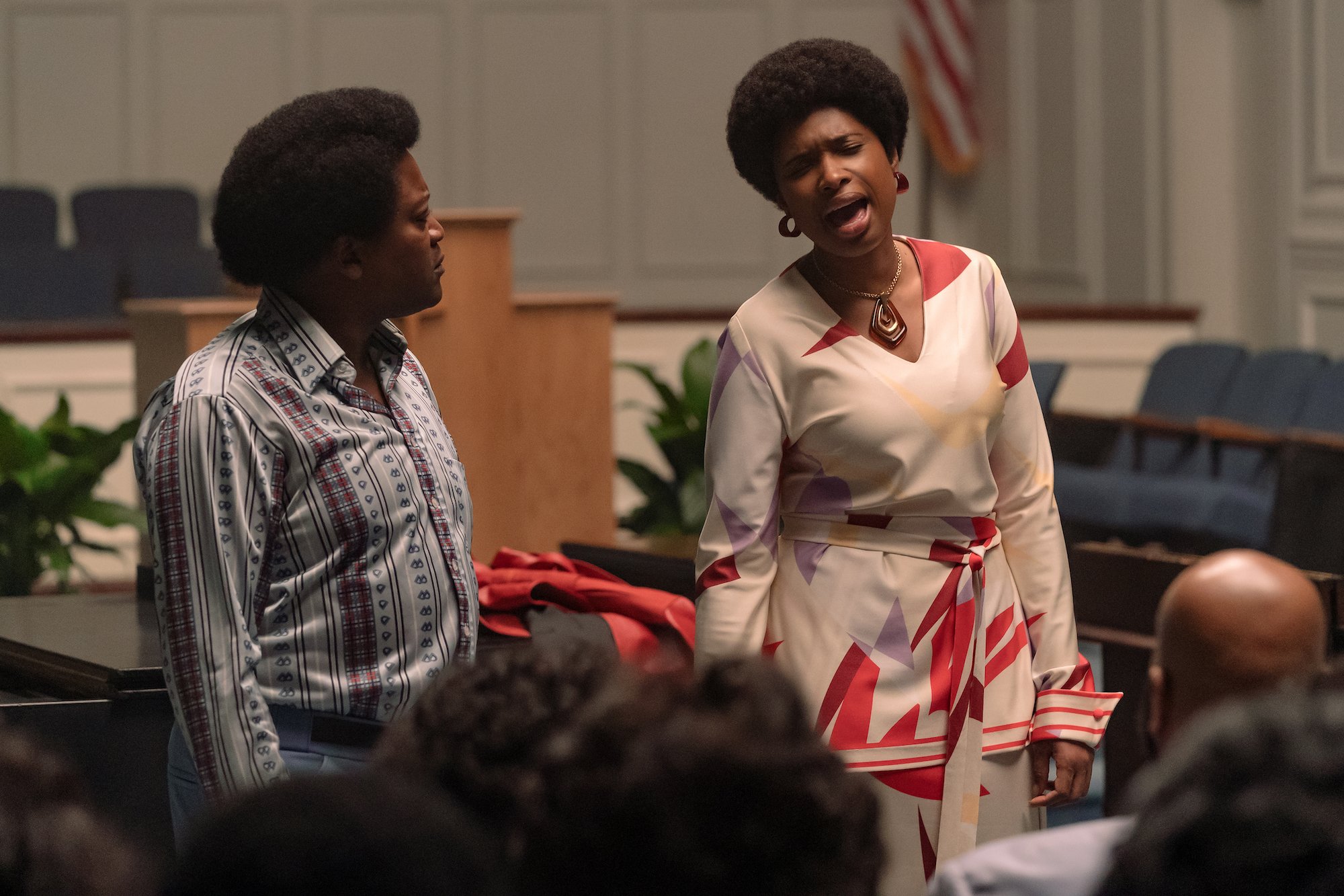 Respect: Titus Burgess and Jennifer Hudson recreate Amazing Grace