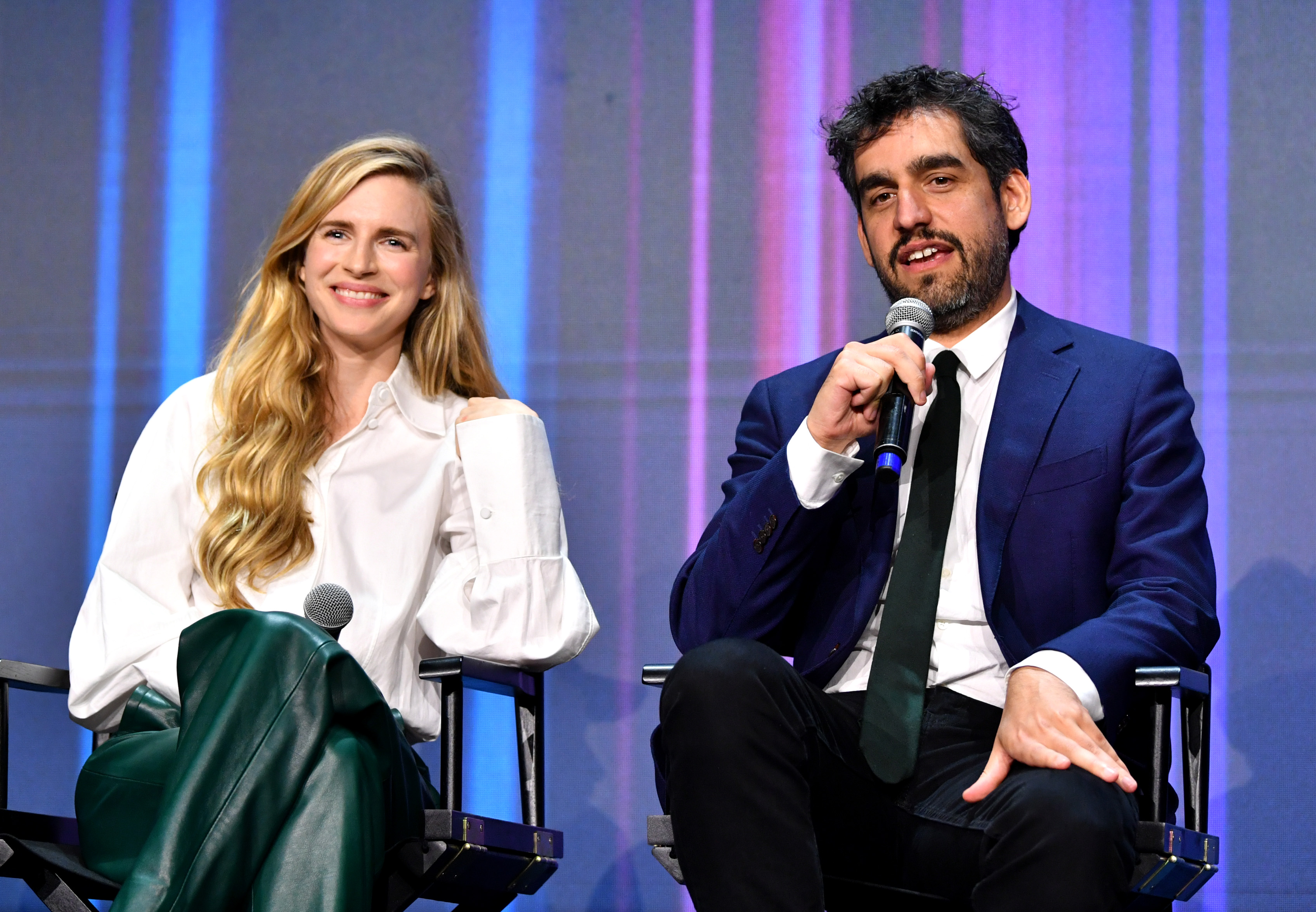 Retreat creators Brit Marling and Zal Batmanglij speak at a Q&A