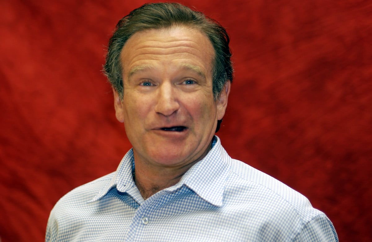 Robin Williams attends a 'One Hour Photo' press conference