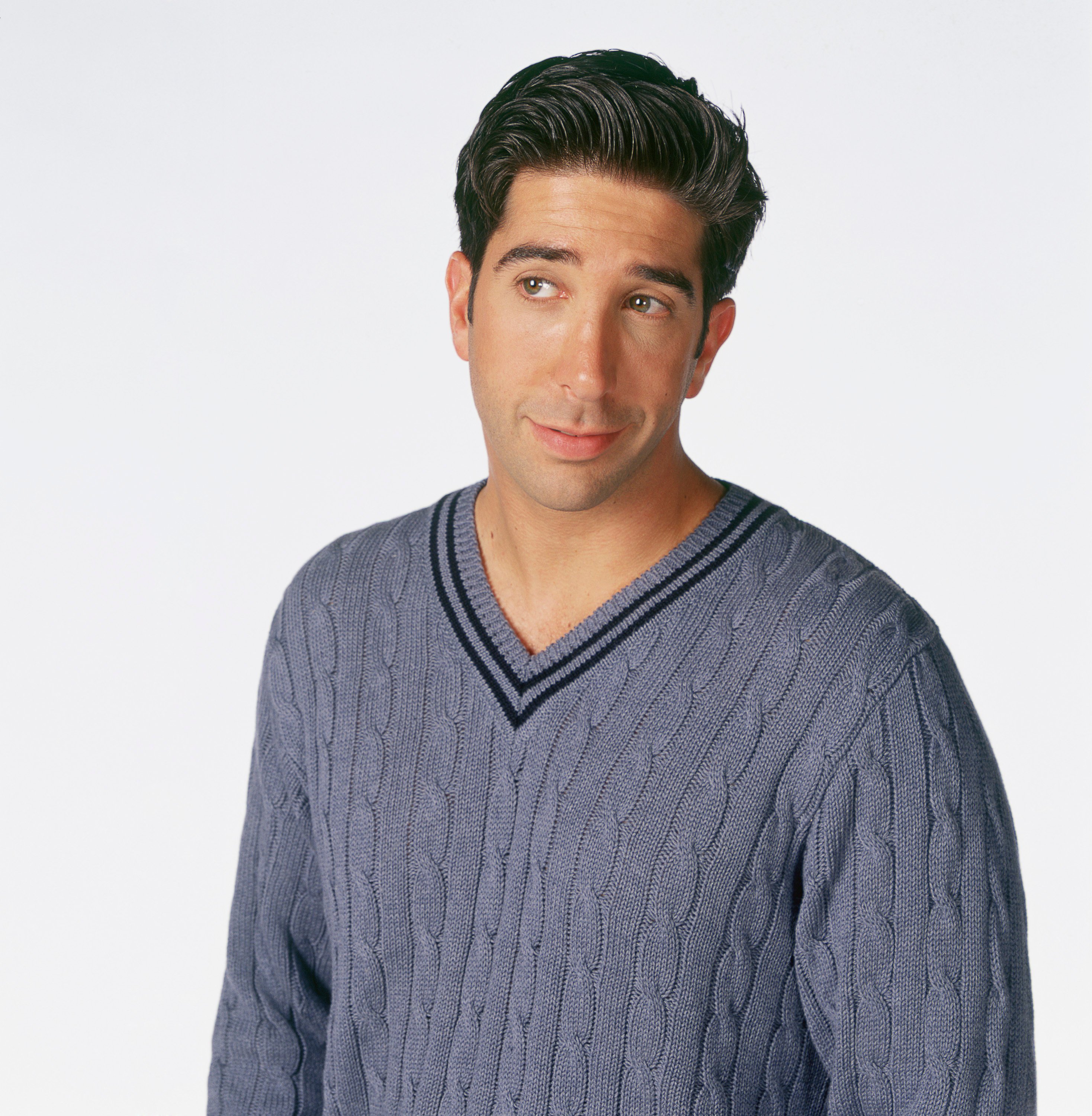 David Schwimmmer as Ross Geller poses for a promotional photo during 'Friends'