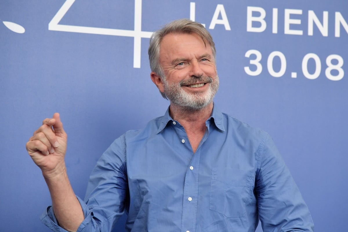Actor Sam Neill at a press junket for his film 'Sweet Country' at the 2017 Venice Film Festival