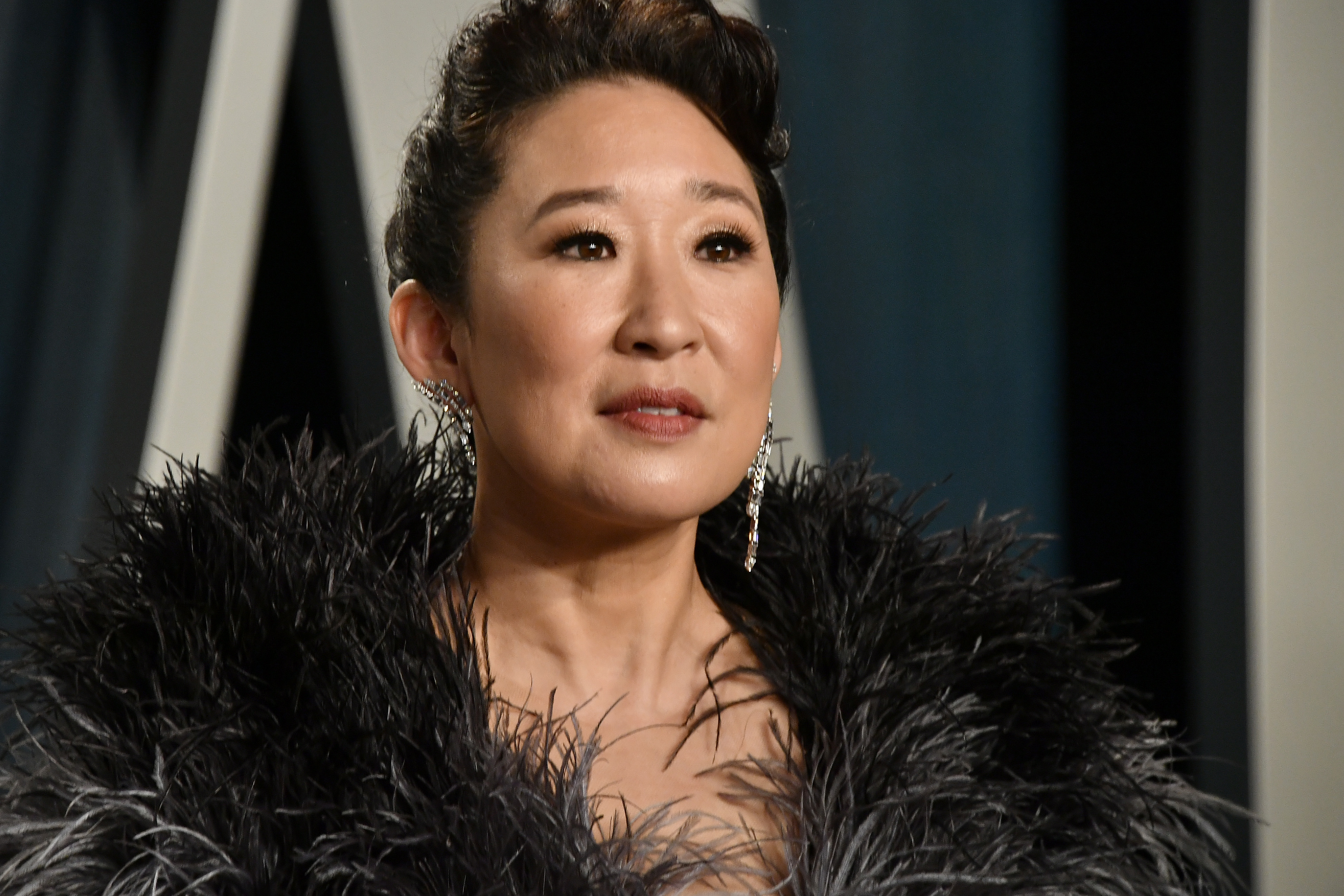 BEVERLY HILLS, CALIFORNIA - FEBRUARY 09: Sandra Oh attends the 2020 Vanity Fair Oscar Party hosted by Radhika Jones at Wallis Annenberg Center for the Performing Arts on February 09, 2020 in Beverly Hills, California.