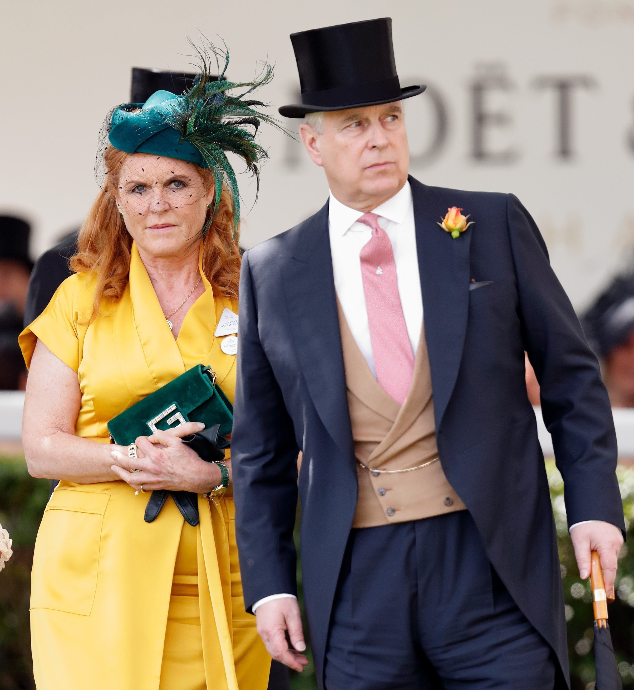Sarah Ferguson and Prince Andrew at the Royal Ascot together