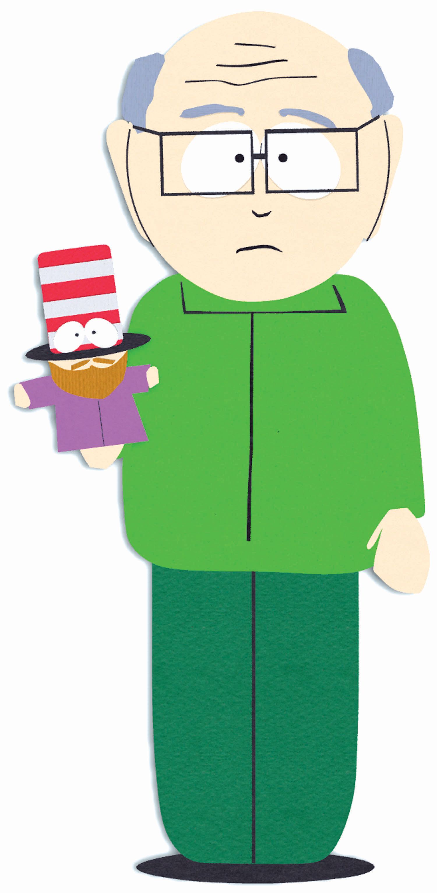 South Park: Mr. Garrison holds Mr. Hat