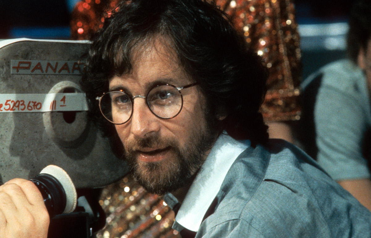 Steven Spielberg directs a scene