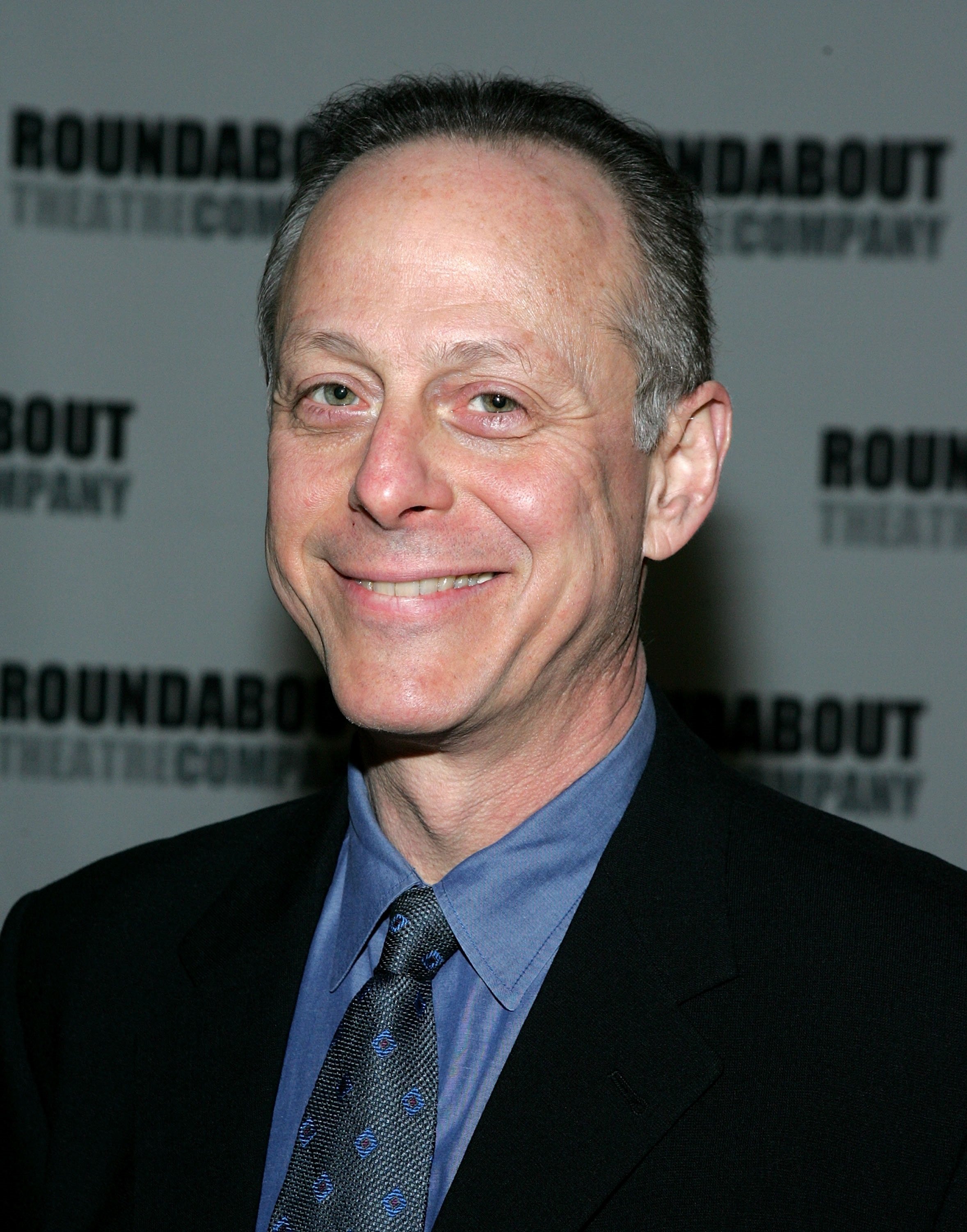 Succession guest star Mark Blum posing for photographers at the Roundabout Theater in 2005