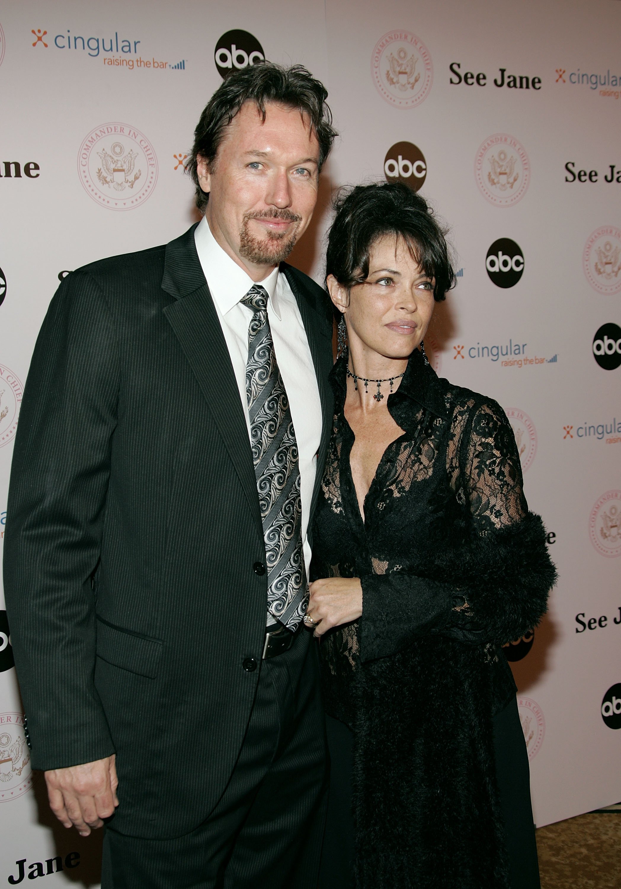 Terry Silver actor Thomas Ian Griffith and wife Mary Page Keller at the Commander in Chief inaugural ball