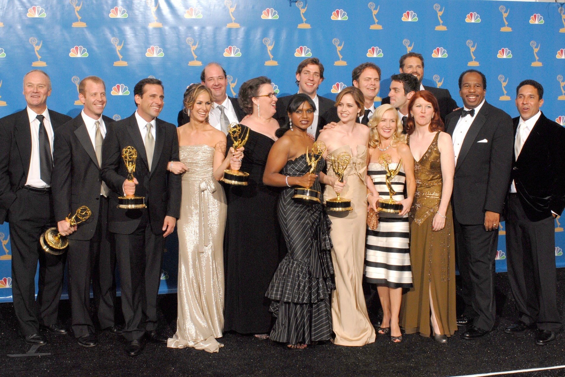 Steve Carell and cast of "The Office", winner Outstanding Comedy Series
