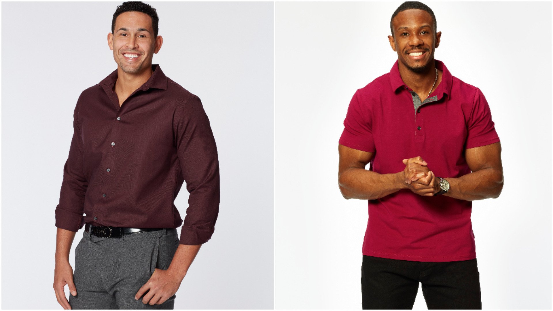 Headshots of Thomas Jacobs and Riley Christian from Bachelor Nation