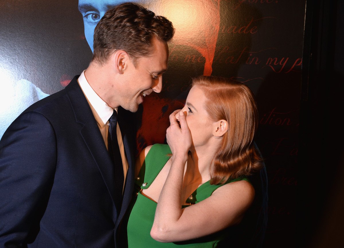 Tom Hiddleston and Jessica Chastain in formalwear