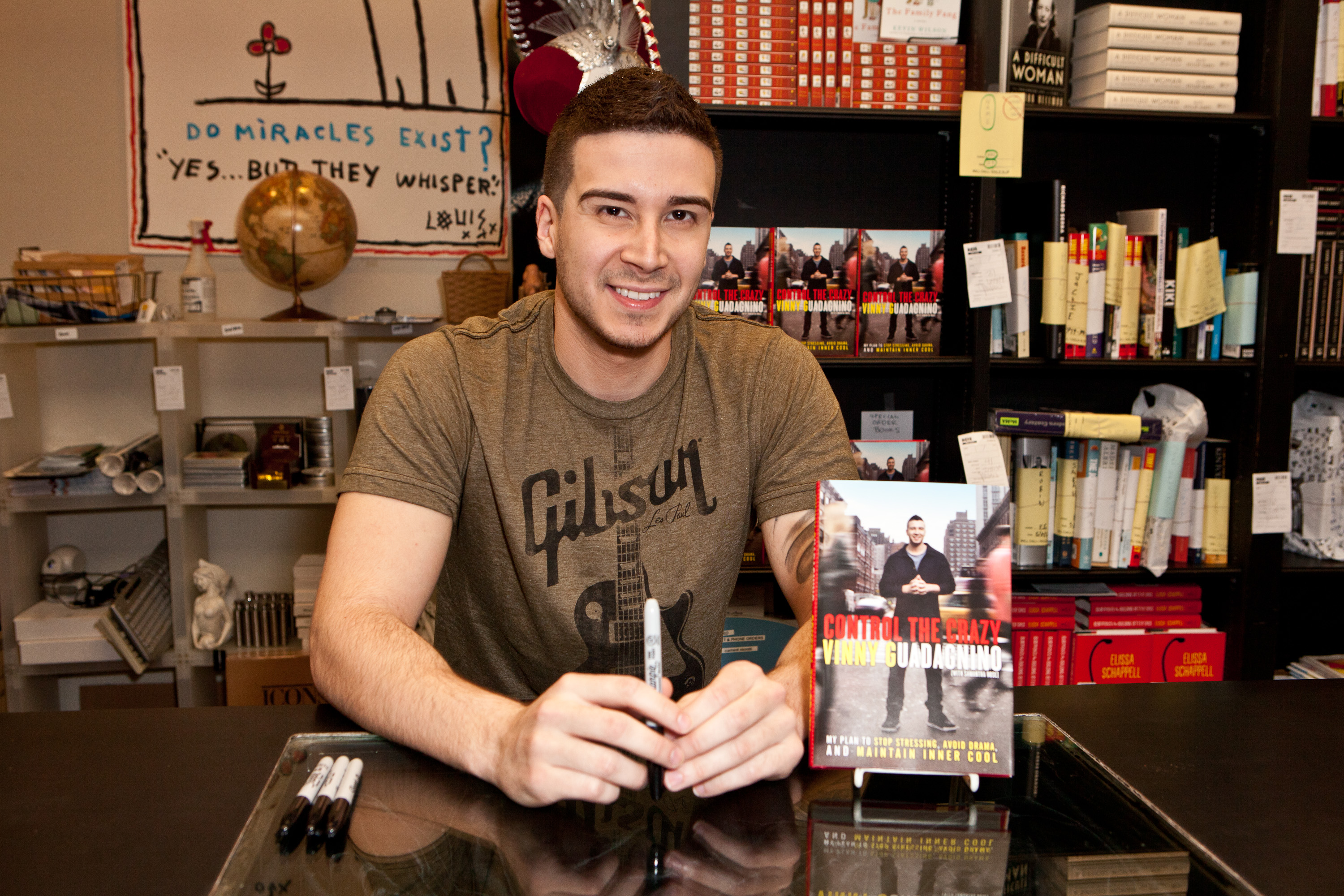 Television personality Vinny Guadagnino signs copies of his new book 'Control the Crazy' in 2012