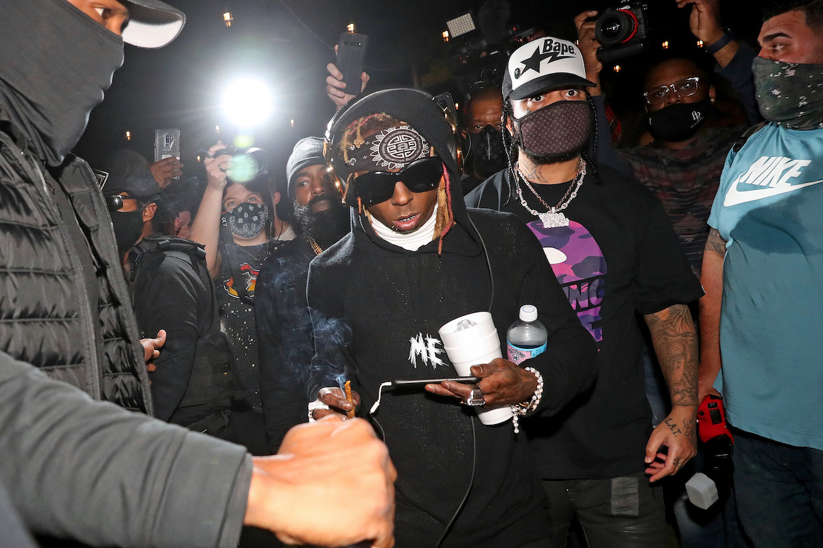Lil Wayne attends DJ Stevie J's birthday celebration at The Urban on January 23, 2021 in Miami, Florida.