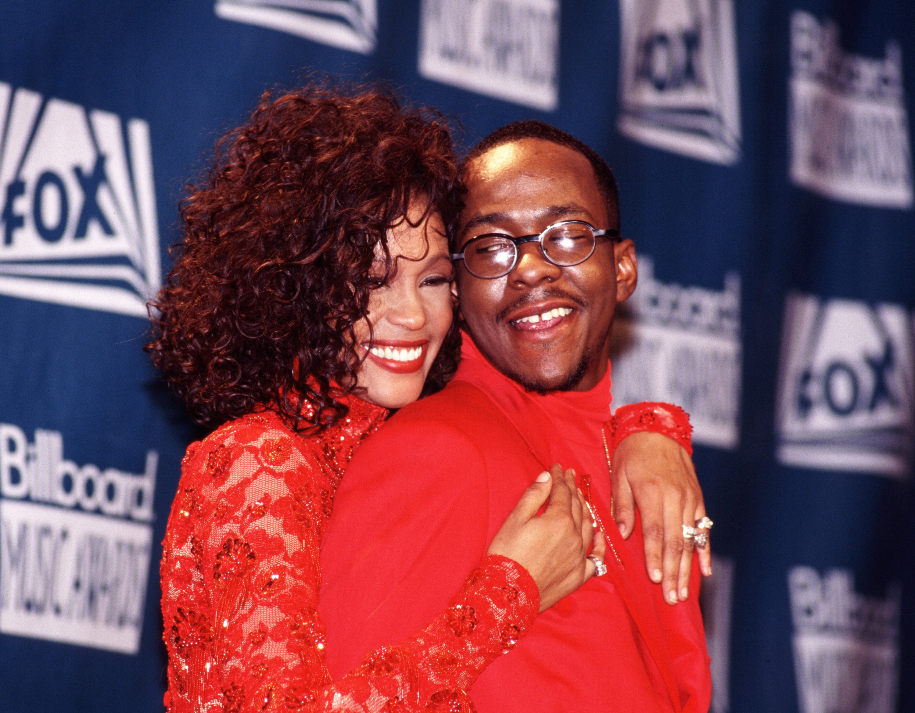 Whitney Houston and Bobby Brown 1993 in Universal City, California