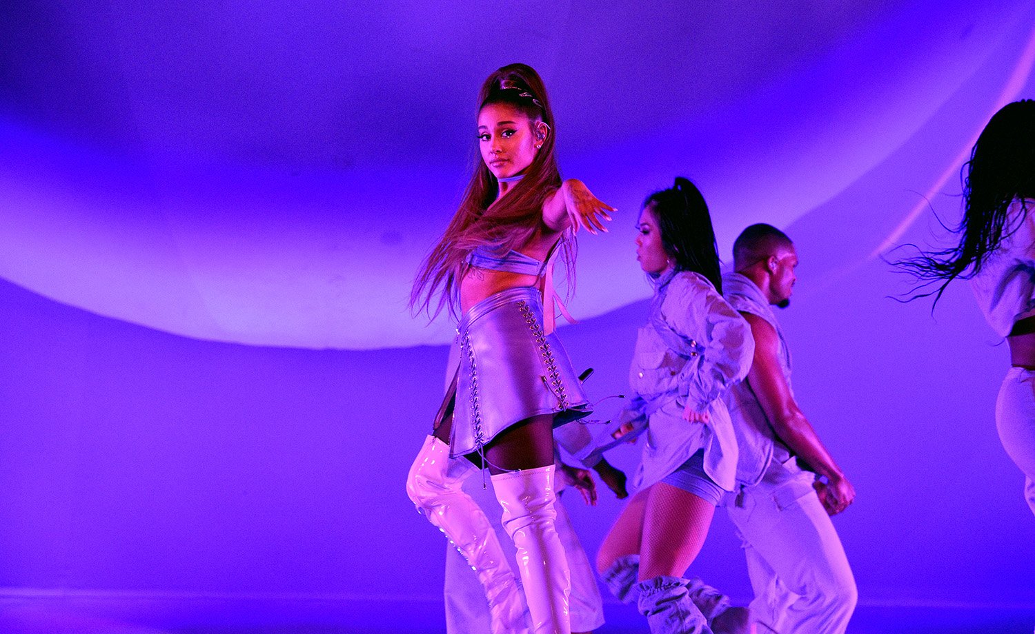 Ariana Grande performs in London during the Sweetener World Tour