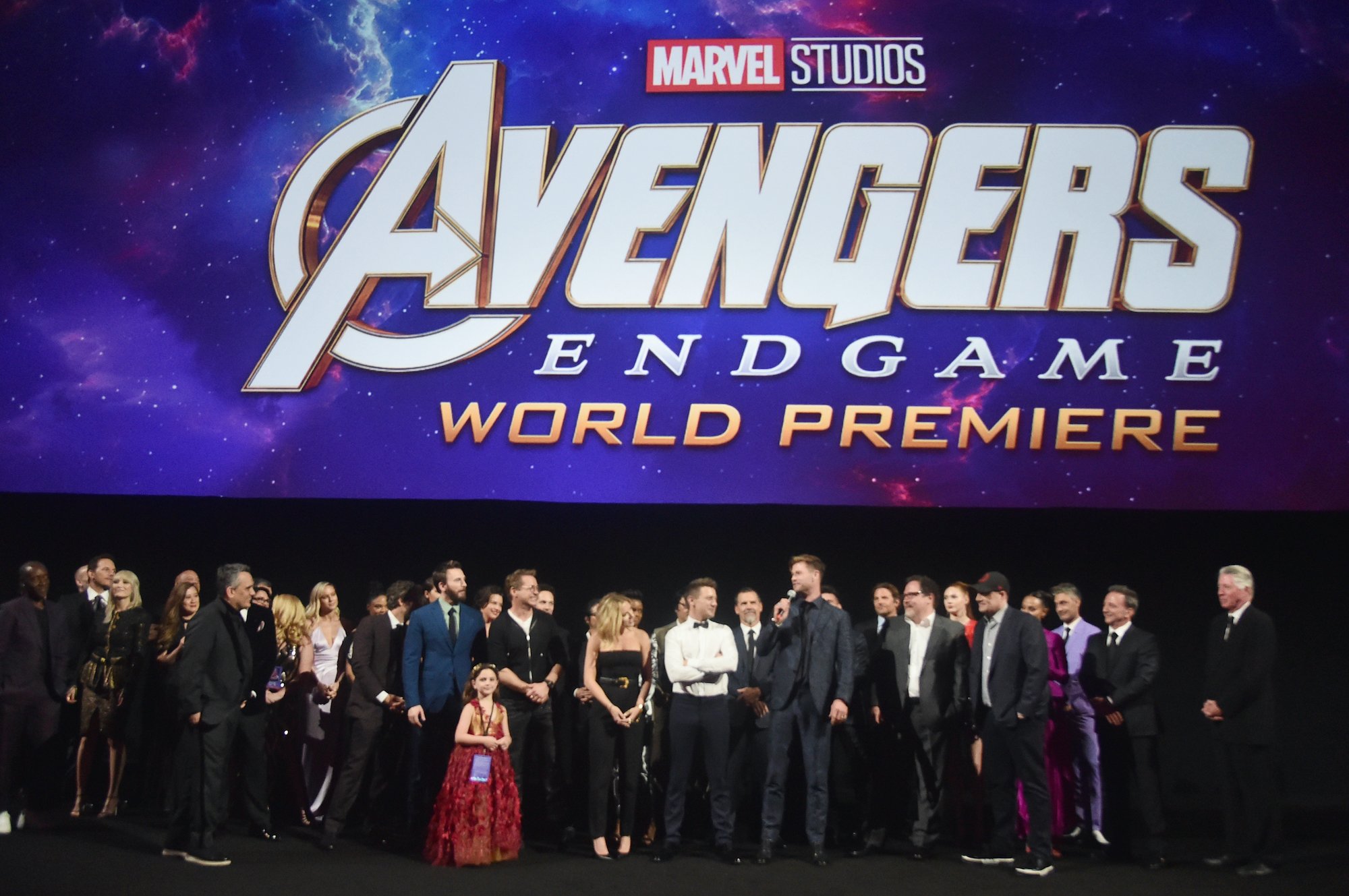 The cast and crew of Avengers: Endgame