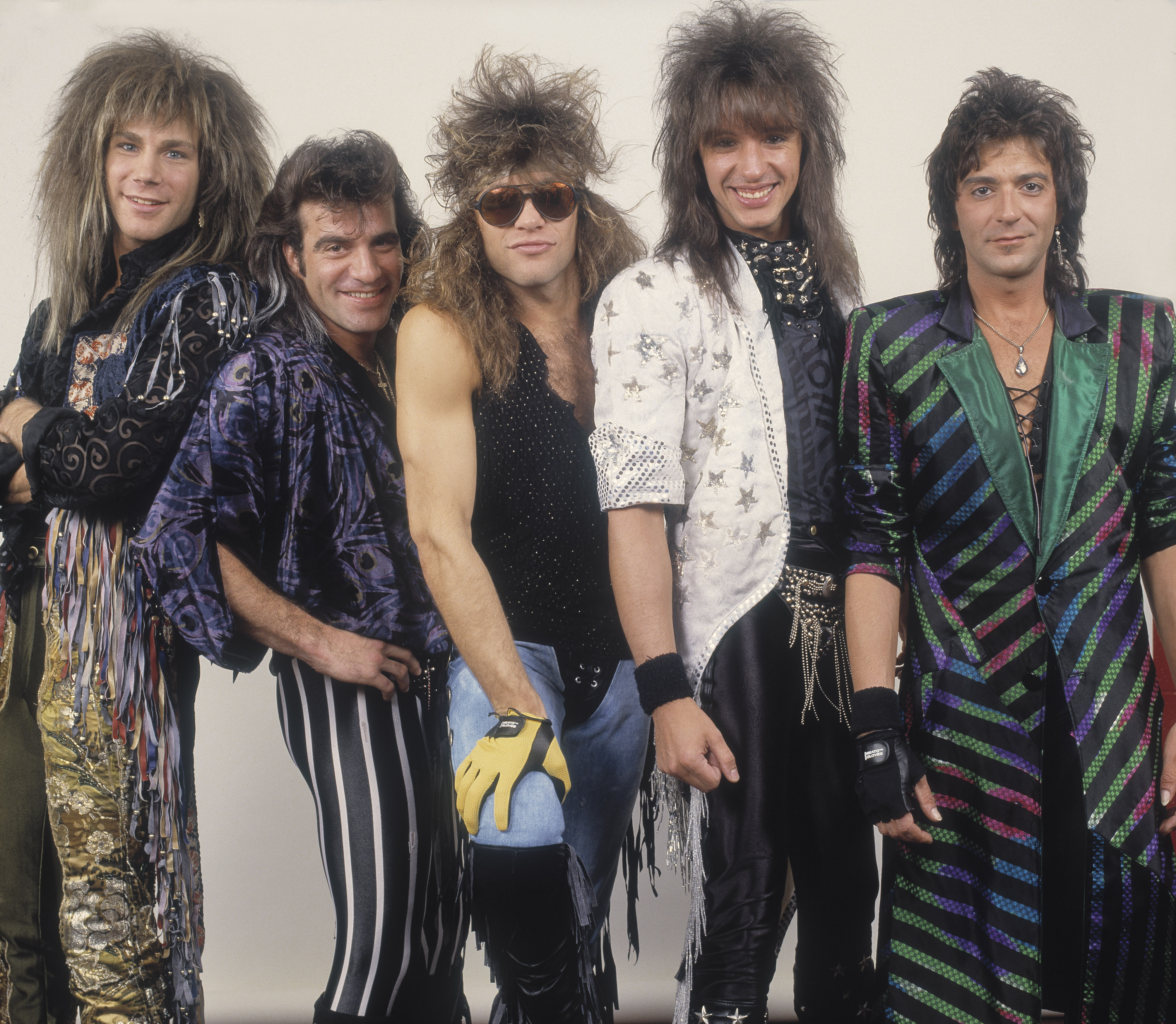 Bon Jovi's David Bryan, Tico Torres, Jon Bon Jovi, Richie Sambora, and Alec John Such