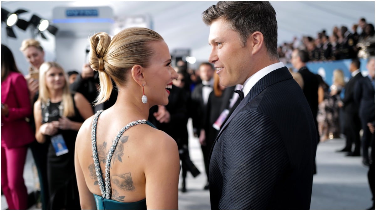 colin jost scarlett johansson