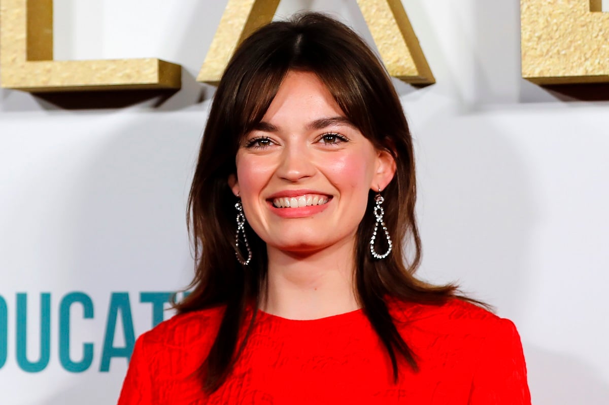 Emma Mackey poses at the world premiere of Netflix's 'Sex Education' Season 2 in London on January 8, 2020.