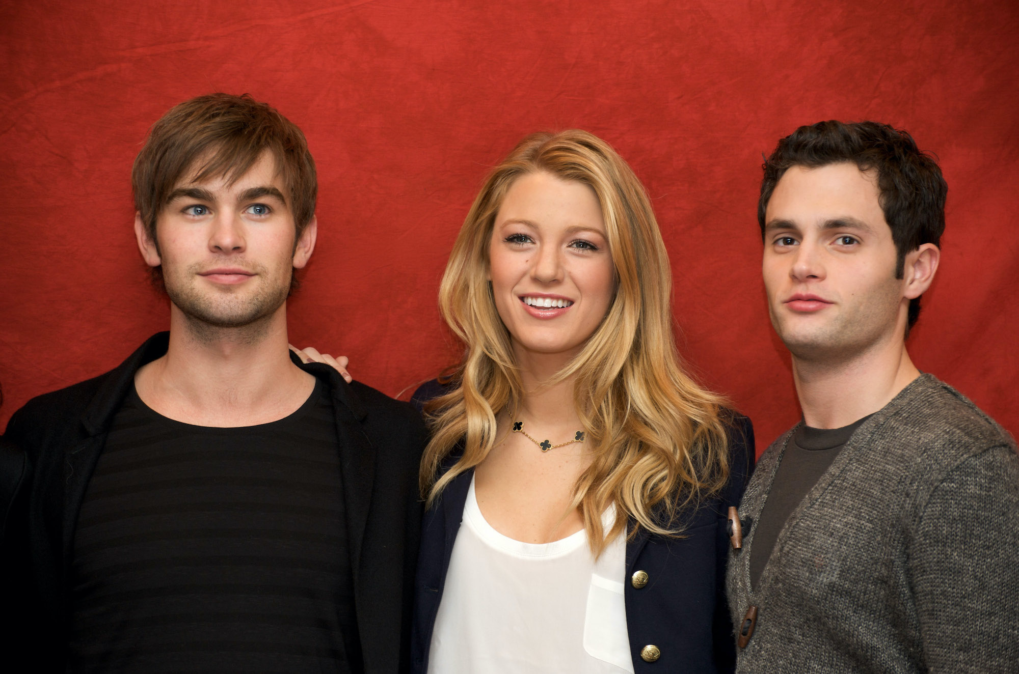 Chace Crawford, Blake Lively and Penn Badgley